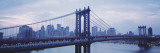 Skyscrapers in a City, Manhattan Bridge, New York City, New York State, USA Wall Decal by Panoramic Images 