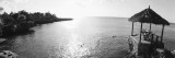 Porch on the Waterfront, Negril, Jamaica Wall Decal by Panoramic Images 