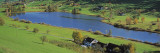 Cottages Around a Lake, Lake Huttensee, Cantone Zurich, Switzerland Wall Decal by Panoramic Images 