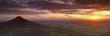 Silhouette of a Hill at Sunset, Roseberry Topping, North Yorkshire, Cleveland, England, UK Wall Decal by Panoramic Images 