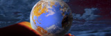 Human Hand Holding a Model of the Earth Wall Decal by Panoramic Images 