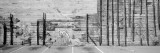 Painting of a Dog on a Wall, San Francisco, California, USA Wall Decal by Panoramic Images 