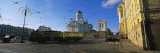 Tram Moving on a Road, Senate Square, Helsinki, Finland Wall Decal by Panoramic Images 