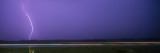 Bolt of Lightning Striking Land, Lincoln, Illinois, USA Wall Decal by Panoramic Images 