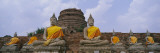 Statues of Buddha in a Temple, Thailand Wall Decal by Panoramic Images 