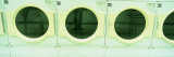 Row of Washing Machines at a Laundromat, California, USA Wall Decal by Panoramic Images 