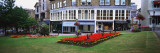 Street Scene with Flowers, Harrogate, Yorkshire County, England, United Kingdom Wall Decal by Panoramic Images 