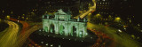 Monument Lit Up at Night, Puerta de Alcala, Plaza de la Independencia, Madrid, Spain Wall Decal by Panoramic Images 