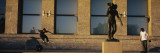 Skateboarders in Front of a Building, Oslo, Norway Wall Decal by Panoramic Images 
