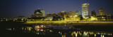 Buildings Lit Up at Dusk, Memphis, Tennessee, USA Wall Decal by Panoramic Images 