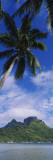 Clouds over a Mountain, Bora Bora, French Polynesia Autocollant mural par Panoramic Images 