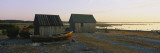 Two Log Cabins on the Beach, Faro, Sweden Wall Decal by Panoramic Images 