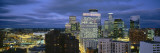 Buildings Lit Up at Dusk, Minneapolis, Minnesota, USA Wall Decal by Panoramic Images 