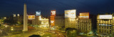 Obelisk at Night, Buenos Aires, Argentina Wall Decal by Panoramic Images 