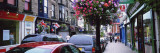 Street Scene with Shops and Cars, Harrogate, Yorkshire County, England, United Kingdom Wall Decal by Panoramic Images 