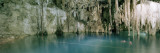 Swimmers in Cenote Dzitnup, Yucatan, Mexico Wall Decal by Panoramic Images 