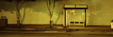 Bus Stop at Night, San Francisco, California, USA Seinätarra tekijänä Panoramic Images
