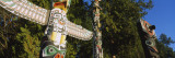 Three Totem Poles, Stanley Park, Vancouver, British Columbia, Canada Wall Decal by Panoramic Images 