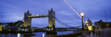 Tower Bridge at Night, London, England, United Kingdom Wall Decal by Panoramic Images 