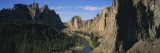 River Passing through a Rocky Landscape, Ochoco River, Smith Rocks State Park, Oregon, USA Wall Decal by Panoramic Images 