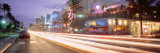 Traffic on a Road, Ocean Drive, Miami, Florida, USA Wall Decal by Panoramic Images 
