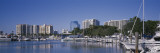 Boats Moored at a Harbor, Sarasota, Florida, USA Wall Decal by Panoramic Images 