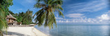 House on the Beach, Matira Beach, Bora Bora, French Polynesia Autocollant mural par Panoramic Images 