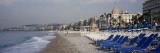 Empty Lounge Chairs on the Beach, Nice, French Riviera, France Wall Decal by Panoramic Images 