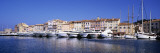 Boats Moored at a Harbor, St. Tropez, Provence, France Vinilos decorativos por Panoramic Images