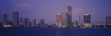 Skyscrapers on the Waterfront at Dusk, Miami, Florida, USA Wall Decal by Panoramic Images 