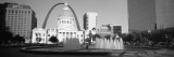 Fountain in Front of a Government Building, St. Louis, Missouri, USA Wall Decal by Panoramic Images 