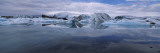 Ice Berg Floating on the Water, Vatnajokull Glacier, Iceland Wall Decal by Panoramic Images 