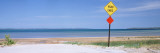 Road at a Waterfront, Lake Michigan, Traverse City, Michigan, USA Wall Decal by Panoramic Images 