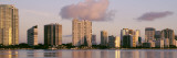 Waterfront and Skyline at Dusk, Miami, Florida, USA Wall Decal by Panoramic Images 