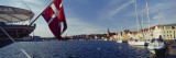Boats Moored at the Dock, Sonderborg, Denmark Wall Decal by Panoramic Images 