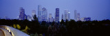 Buildings Lit Up at Dusk, Houston, Texas, USA Wall Decal by Panoramic Images 
