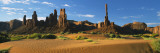 Rock Formations in Totem Pole Rock, Yei Bi Chei, Monument Valley Tribal Park, Arizona, USA Wall Decal by Panoramic Images 
