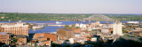 Aerial View of Dubuque, Iowa, USA Wall Decal by Panoramic Images 