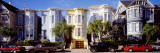 Cars Parked in Front of Victorian Houses, San Francisco, California, USA Autocollant mural par Panoramic Images 