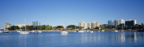 Boats Anchored in the Sea, Bayfront Park, Sarasota Bay, Sarasota, Florida, USA Wall Decal by Panoramic Images 
