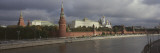 Buildings Along Grand Kremlin Palace, Moskva River, Moscow, Russia Wall Decal by Panoramic Images 