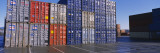 Cargo Containers on a Commercial Dock Wall Decal by Panoramic Images 