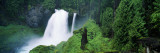 Waterfall in Lush Green Forest Vinilos decorativos por Panoramic Images Waterfall in Lush Green Forest Vinilos decorativos por Panoramic Images