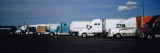 Semi-Trucks Parked on a Road, Ohio, USA Vinilos decorativos por Panoramic Images