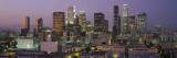 Skyscrapers in Los Angeles Lit Up at Dusk, California, USA Autocollant mural par Panoramic Images 