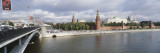 Bolshoy Kamenny Bridge, Grand Kremlin Palace, Moskva River, Moscow, Russia Wall Decal by Panoramic Images 