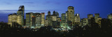Buildings Lit Up at Dusk, Calgary, Alberta, Canada Wall Decal by Panoramic Images 