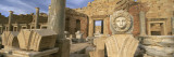 Statue in an Old Ruined Building, Leptis Magna, Libya Wall Decal by Panoramic Images 