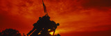 Silhouette of Statues at Iwo Jima Memorial, Arlington National Cemetery, Virginia, USA Wall Decal by Panoramic Images 