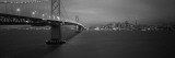 Bay Bridge Lit Up at Night, San Francisco, California, USA Wall Decal by Panoramic Images 